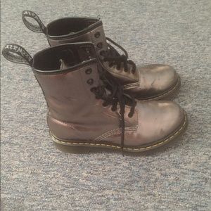 Purple metallic doc martens